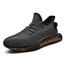 2022 Hot Selling Men Breathable Fly Knitted Upper Sports Walking Sneaker Comfortable Casual Shoes